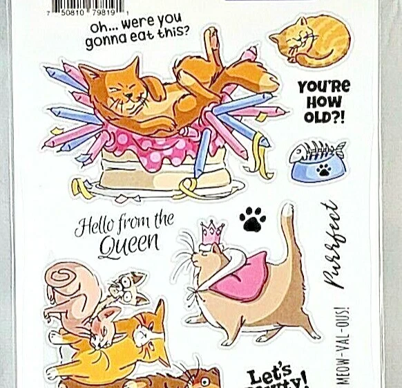 猫猫艺术印象透明亚克力邮票套装 5385 全新! — 第 2/3 张图片