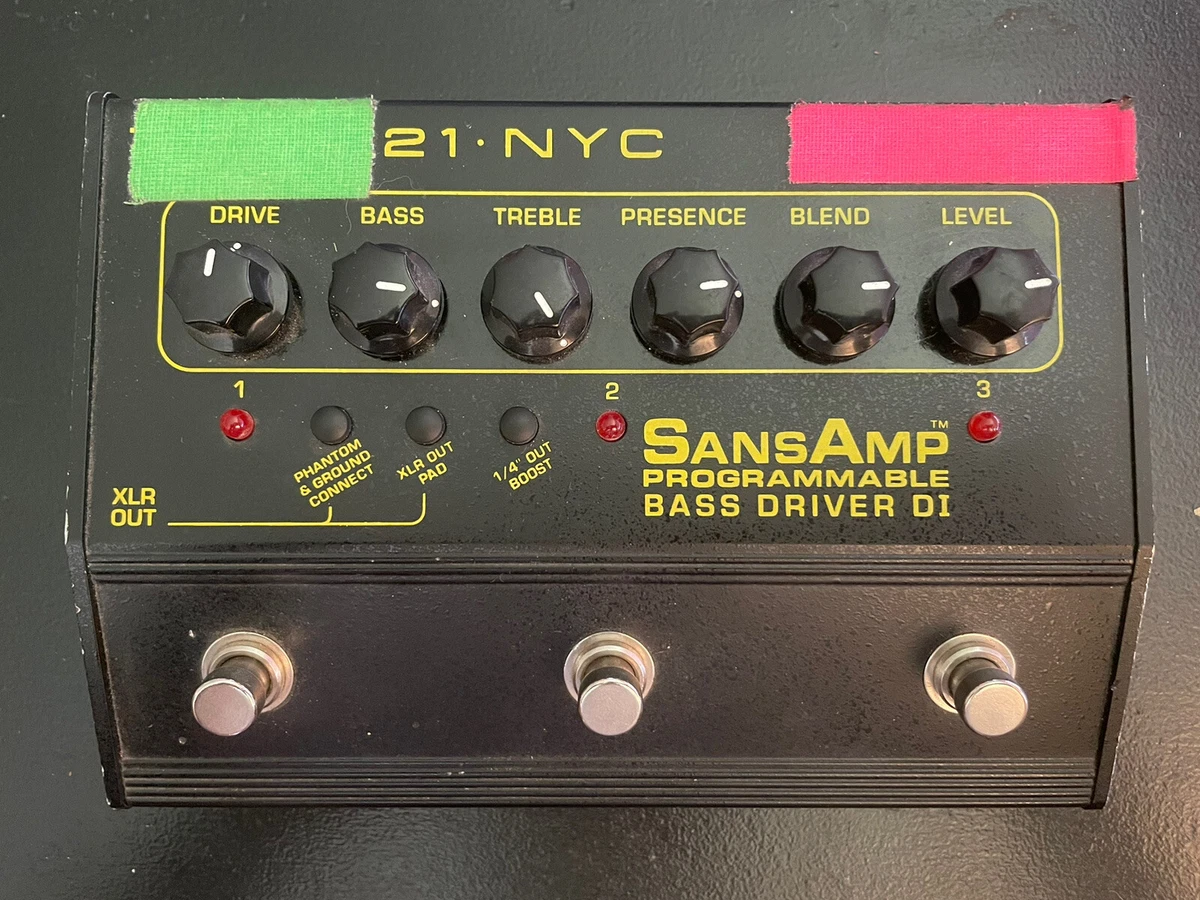 tech21 PBDR SansAmp Programmable Bass Driver DI Box