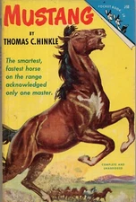 Mustang by Thomas C. Hinkle Vintage Horse  Pulp Paperback 1950 1st Fine