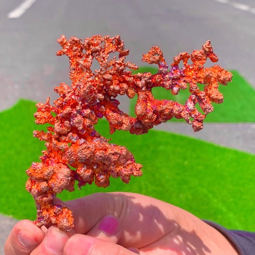 166G Rare!! iridescent Native Copper crystal mineral specimen - 第 14/22 張圖片