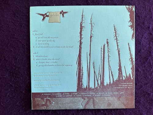 ART OF FLYING Galala 10" LP '01 COCHON Avant Folk Psych Synth EX - Imagen 4 de 4