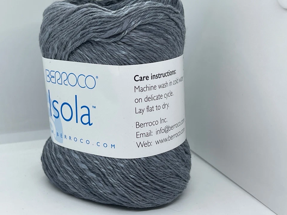 Hilo Berroco Isola 8941 Panare - Negro Gris Algodón Lino Viscosa DK 100gr 284yds Foto 4 de 4