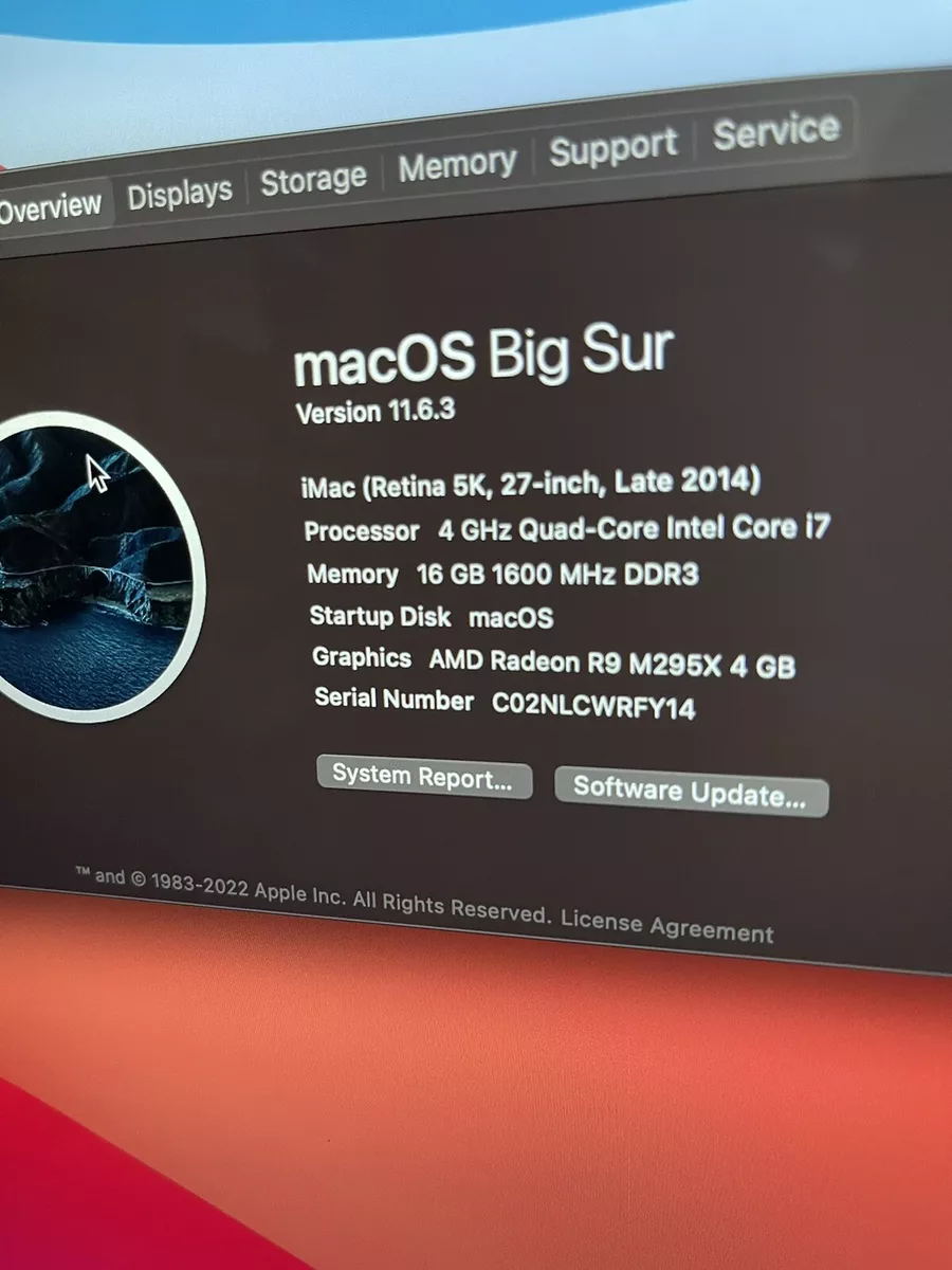 iMac Retina 5k 27-inch Late 2014 16GB 1TB Fusion Drive w/ MX