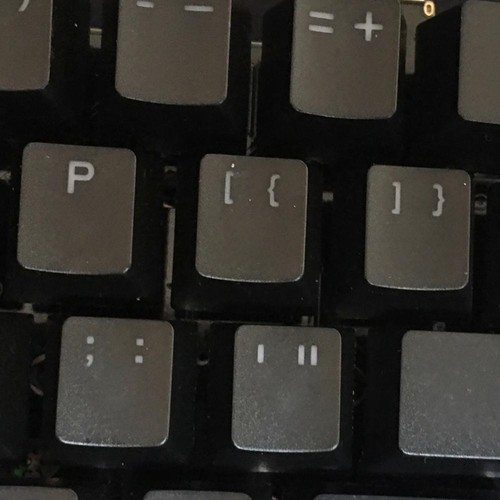 104pcs Universal Mechanical Keyboard Keycaps PC Bakclit Key Cap Set (Black) Deu - Afbeelding 11 van 12