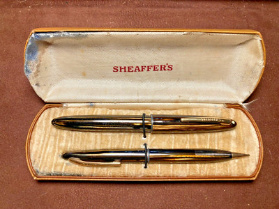 SHEAFFER 875 LIFETIME TRIUMPH FOUNTAIN PEN AND PENCIL SET IN BOX