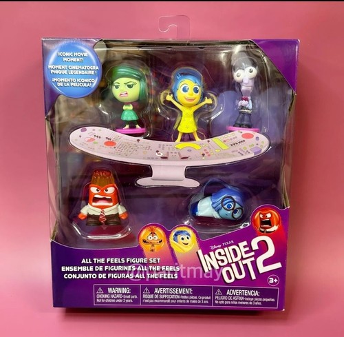 Disney Pixar INSIDE OUT 2 ALL THE FEELS FIGURE SET Disgust Anger Joy Fear (NEW)