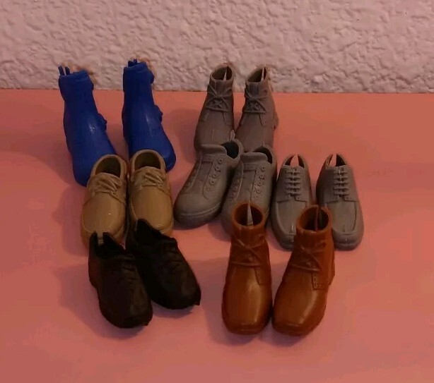7 Pairs Ken Doll Shoes