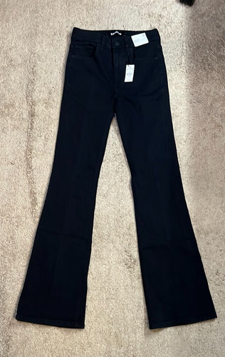 NWT! Express Women's Black Slim Flare High Rise Jeans Size 2R