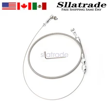 Accelerator 24inch Stainless Steel Throttle Cable Braided Universal For Ford 302