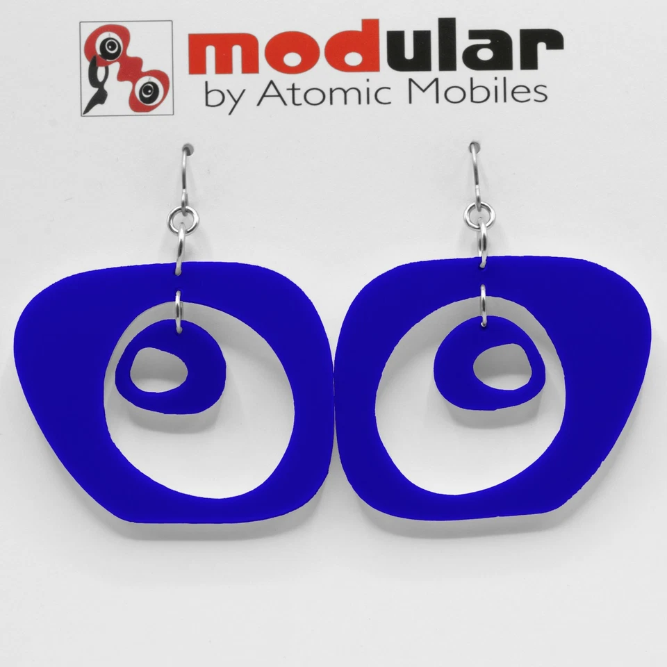 Pendientes PARÍS - MOD Retro Mediados de Siglo Estilo Moderno Regalo Para Ella Foto 4 de 4