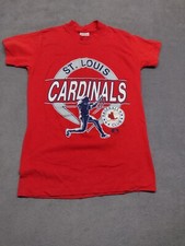 Vintage 90's St Louis Cardinals Kids T Shirt Size L 14-16 USA Made Stedman Super
