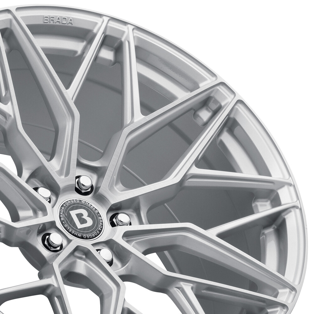 20" Brada CX3 20x9 20x11 Silver Forged Concave Wheels Rims Fits Audi R8 Gen 2/3