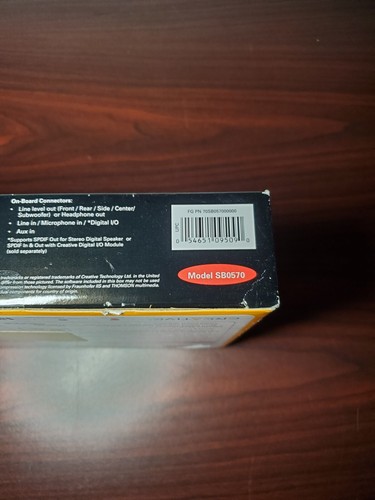 NEW SEALED Creative Sound Blaster Audigy SE 7.1 CH PCI Sound Card SB0570 #69 - Picture 3 of 5