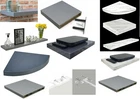 High Gloss Floating Shelf Display Corner Shelves Bookcase Grey Marble Effect New