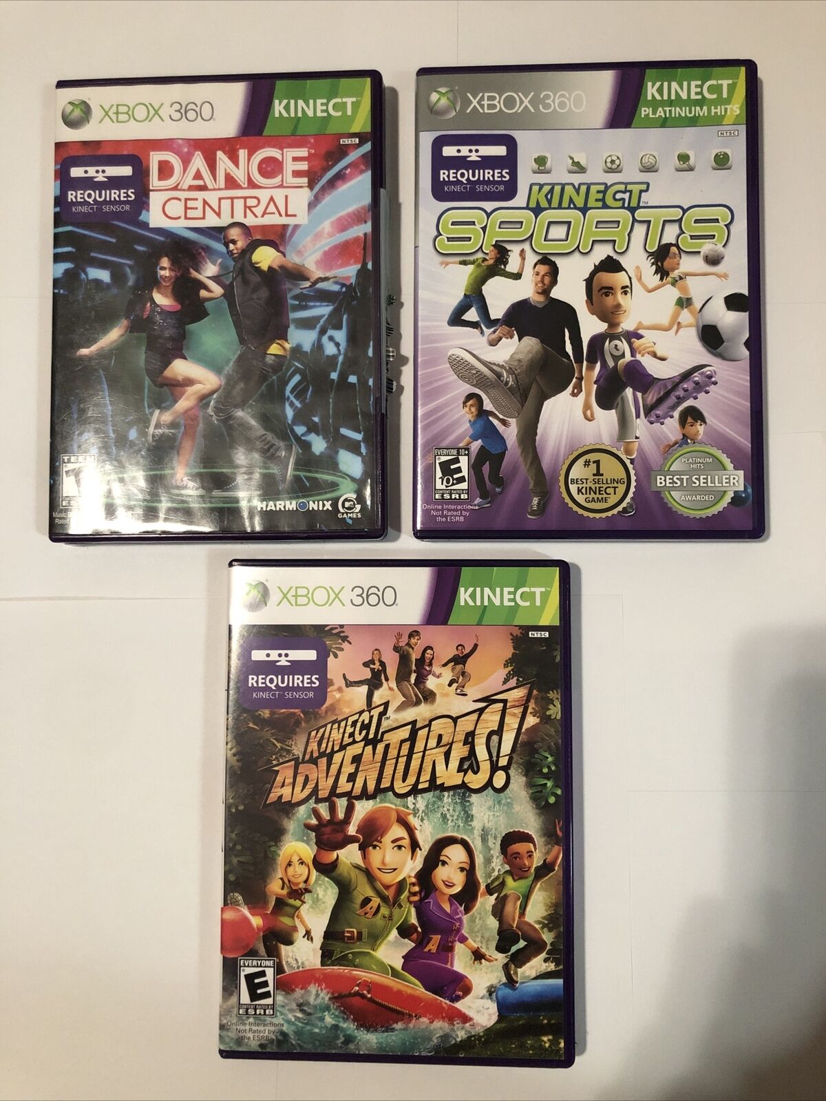 Kinect Adventures + Dance Central 3 Xbox 360 Jogos Original Mídia Física, Jogo de Videogame Microsoft Usado 94814423