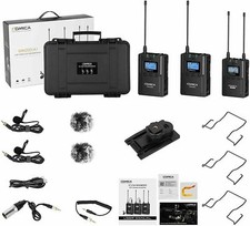 COMICA CVM-WM200 Pro UHF Wireless Lavalier Microphone System 96-Channel Receiver