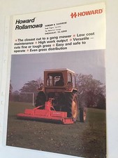 HOWARD Rotavator Rollamowa Finishing Mower Original 1980 Vintage Verkaufsprospekt