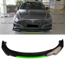 For Hyundai Sonata Universal Front Bumper Lip Spoiler Splitter Gloss Black Green