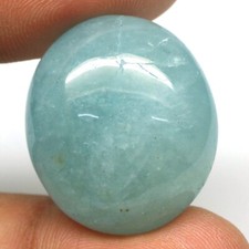 Aigue-marine du Brésil en cabochon ovale de 50,33Cts