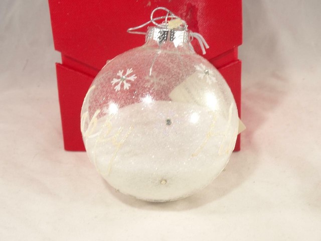 BLOWN GLASS NUTCRACKER CHRISTMAS~HOLIDAY ORNAMENT WITH GLITTER~NWT