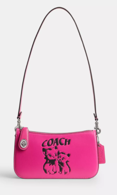 バッグ COACH Signature Accessory Pouch Pink Bag COACH® | Zip Pouch