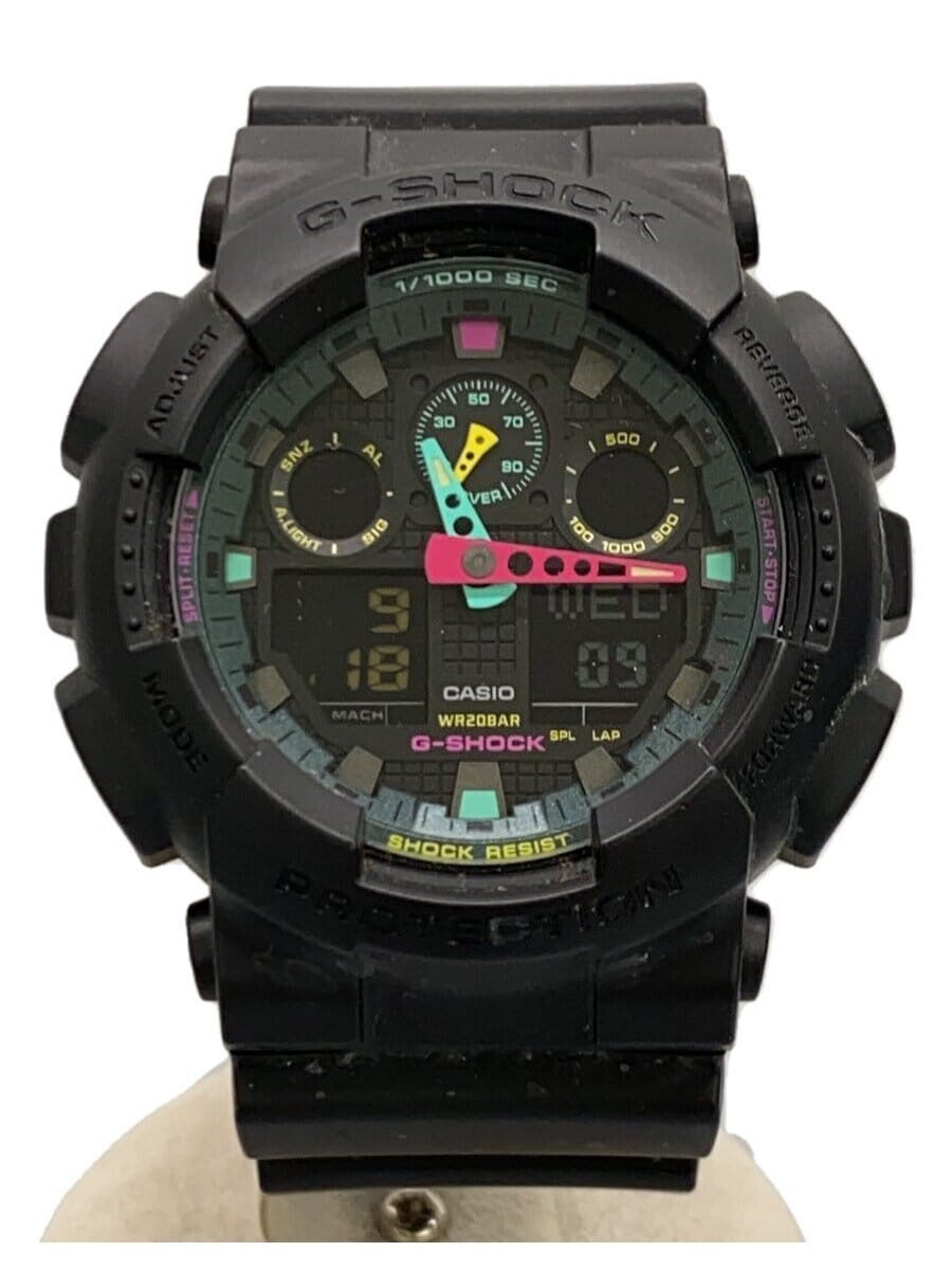 【極美品】CASIO　G-SHOCK　GA-100　オールブラック GA-100-1A1JF | CASIO