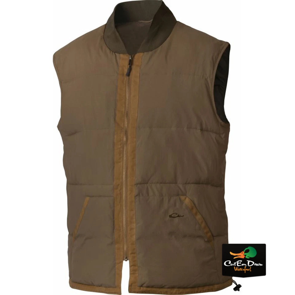 DRAKE WATERFOWL HERITAGE VEST GOOSE DOWN DUCK HUNTING FOREST KHAKI XL - Image 2 of 2
