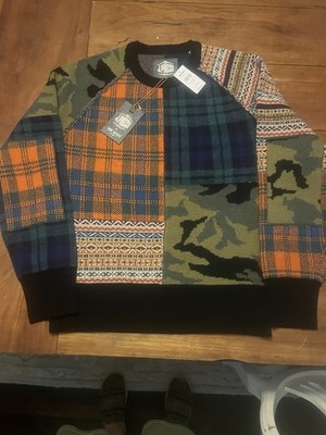 J Press Patchwork Sweater By Todd Snyder, Men s Medium, New