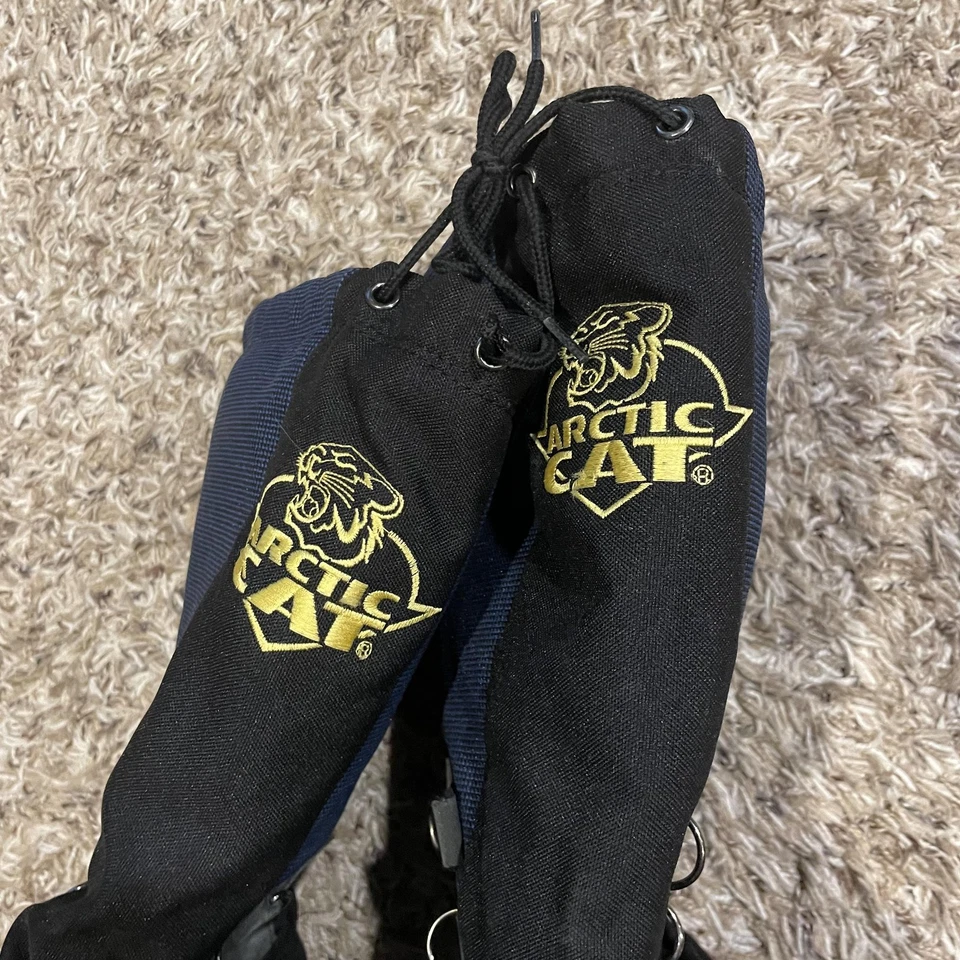 Arctic Cat Insulated Snow Boots Mens Size 13 Black Blue Winter Rubber Snowmobile - Image 2 of 4