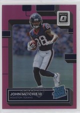 2022 Panini Donruss Optic Rated Rookie Pink Prizm John Metchie III #217 yj7