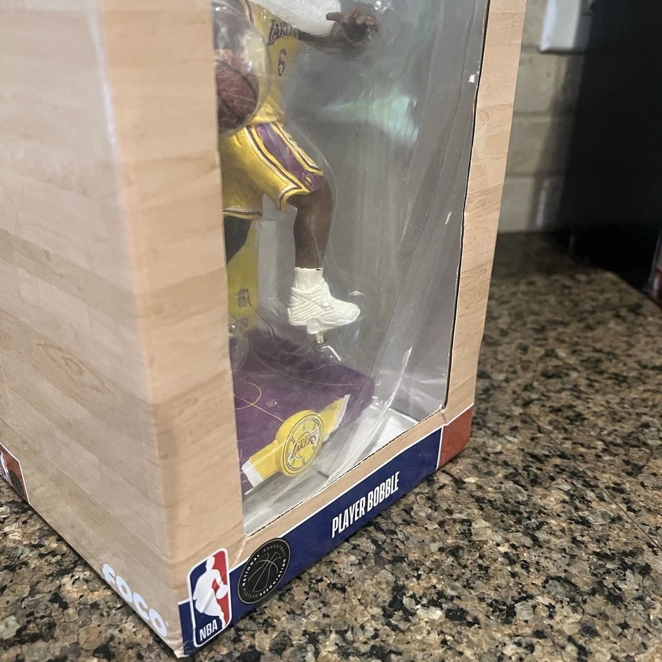 Lebron James Los Angeles Lakers "Highlight Series" Exclusivo NBA Bobblehead KING - Imagem 4 de 4