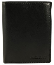 Portafoglio in Vera Pelle Akzent Da Uomo, Formato Verticale, 11 x 9 cm