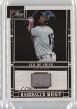 2024 Panini Three and Two Holo Silver 13/25 Leo De Vries #BBM-LDV 1g37