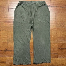The Great Drop Crotch Pull On Pants M Green Lightweight Cropped Harem City USA