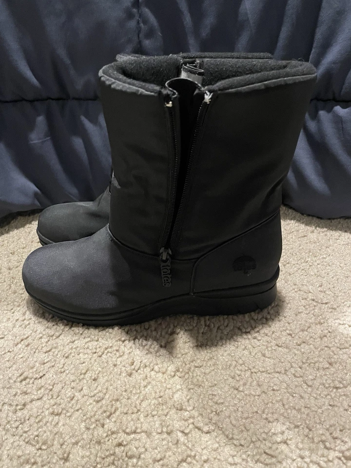 Totes Women's Winter Boots Size 9M Black Chrissy Waterproof Slip Resistant - Image 3 of 4