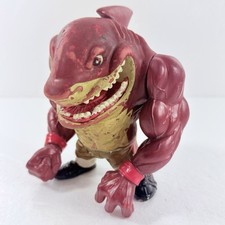 Vintage 1994 Street Sharks Big Slammu 6” Shark Action Figure Gold Shorts