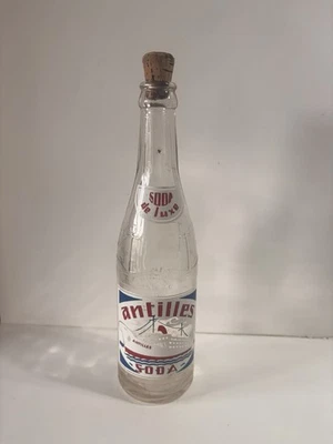 ancienne bouteille soda de luxe Antilles Soda Collection Déco Vintage Rétro - Photo 1/4