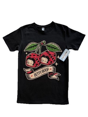 NWT Fleischer Studios Passenger Princess Betty Boop T-Shirt Size Small Black