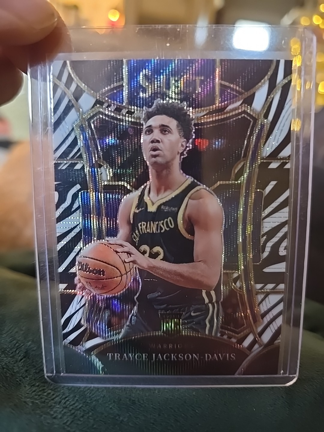 2023-24 Panini Select - Mezzanine Level Trayce Jackson-Davis #329 Zebra Prizm...