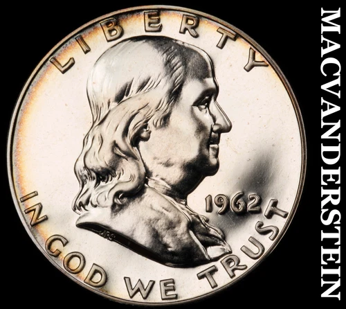 1962 Franklin Half- Silver- Choice Gem Proof Luster No Reserve #J288