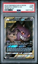 2019 POKEMON SUN & MOON TEAM UP #165 FULL ART/GENGAR & MIMIKYU GX PSA 9 on eBay
