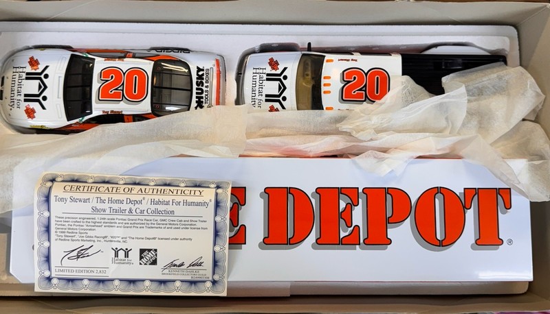Brookfield Collectors Guild Tony Stewart Home Depot Habitat for Humanity trailer