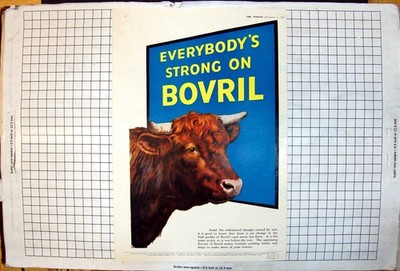Antiker alter Druck Bovril Highland Queen Whisky Clydella Service Shirts 1943