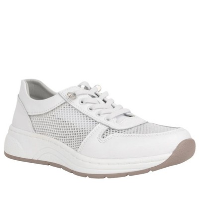 Grüner Schuhe Munich Women's White Leather Fashion Sneakers Casual GRU658225127