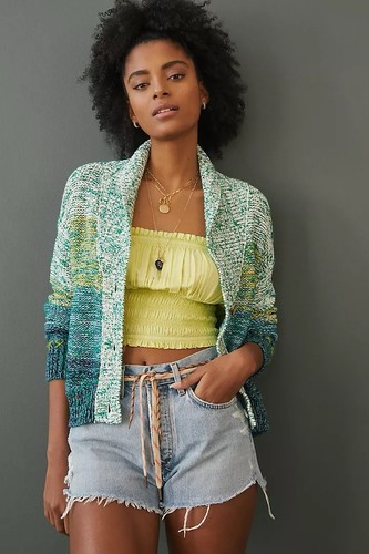 Anthropologie Pilcro Mountain Sunset Embroidered Cardigan Sweater Size XL - NWT - Picture 2 of 6
