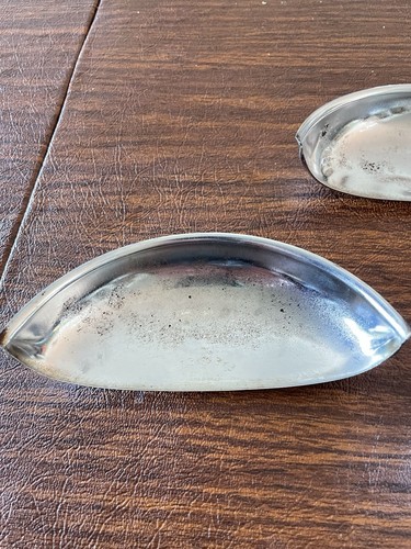 1958-1970 Chevy Half Moon Chrome Headlight Visors Vintage EYE EZE preowned nice! - Picture 10 of 13