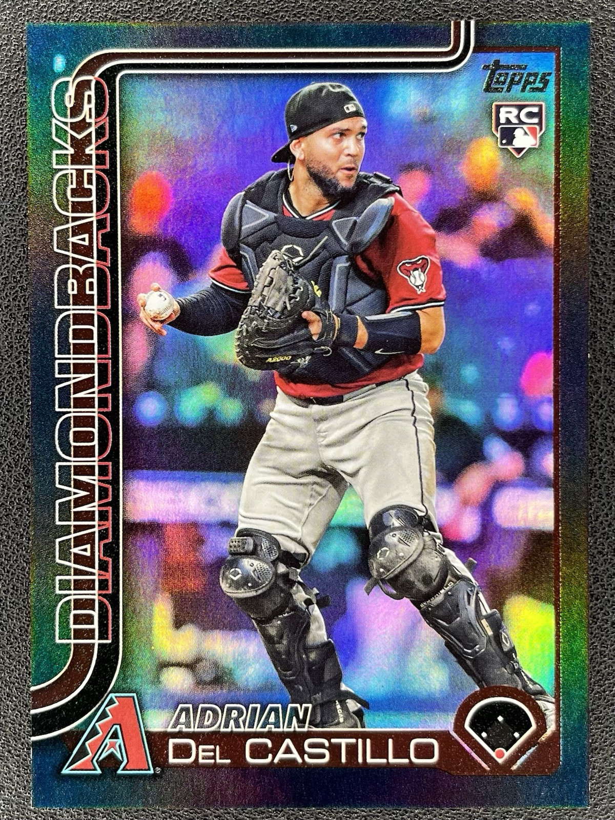 2025 Topps Series 1 Adrian Del Castillo Black Foil Rookie /10 #226 Diamondbacks