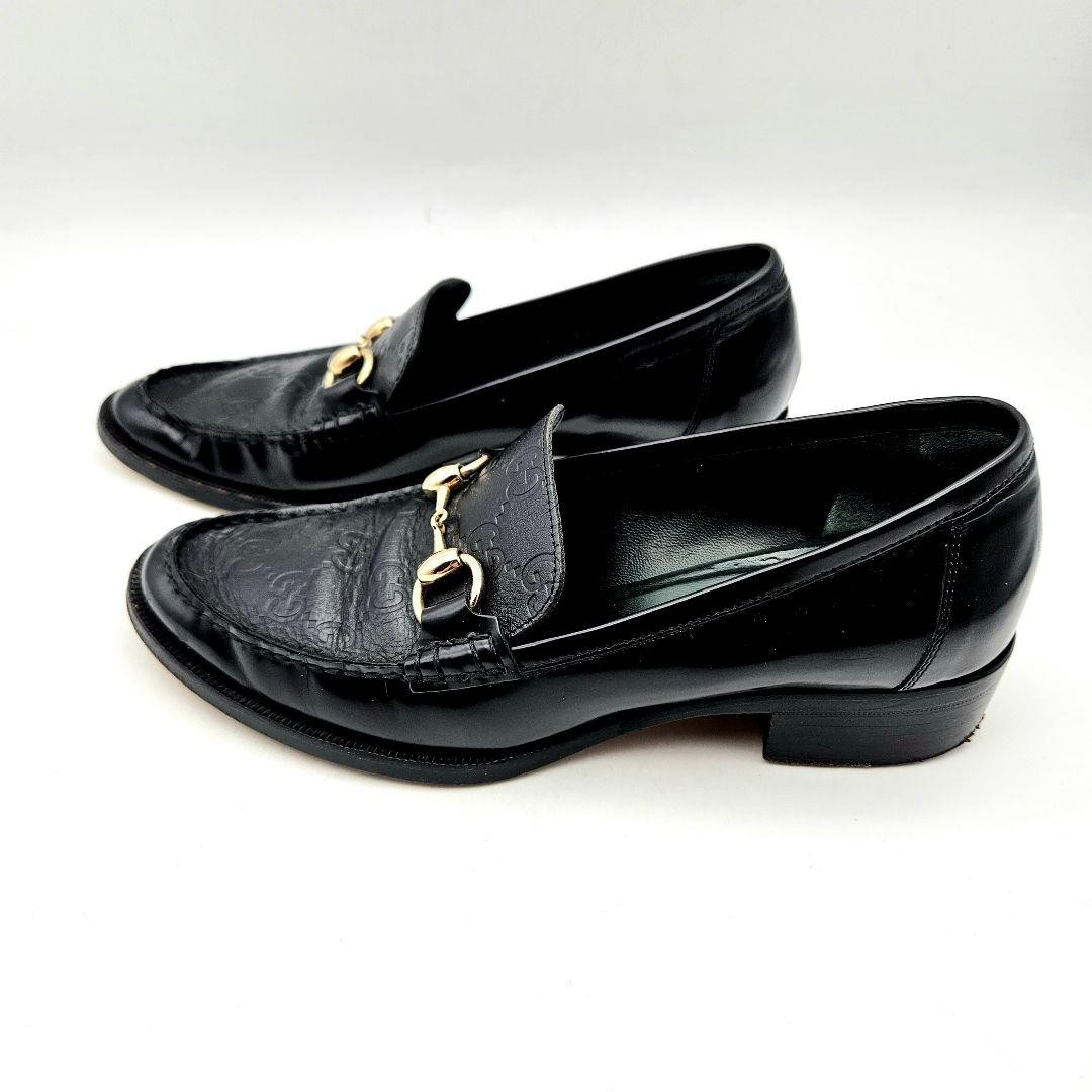 Gucci Horsebit Loafers Black Genuine Leather Size 35 US About 5  For Women thumbnail 6