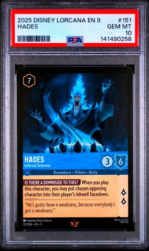 Hades - Infernal Schemer graded PSA 10 for sale on eBay