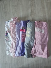 Girls Lot Of 6 Long Sleeve Tops Size 5/6 Multi Brands